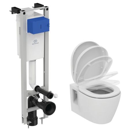 Промо-комплект Ideal Standard W220101 PROSYS ECO FRAME CONNECT 3 в 1: инсталляция + унитаз подвесной + крышка Промо-комплект Ideal Standard W220101 PROSYS ECO FRAME CONNECT 3 в 1: инсталляция + унитаз подвесной + крышка