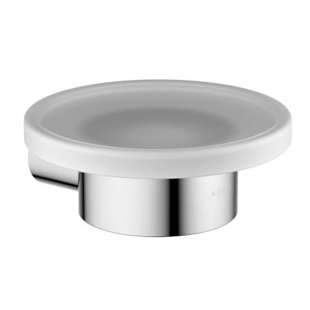 Мыльница Aquatek Лира AQ4403CR, хром, белое стекло