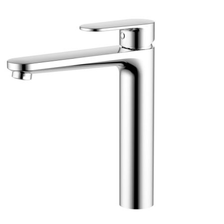 Смеситель для раковины 190 мм Aquatek Ника AQ1804CR высокий без донного клапана, хром