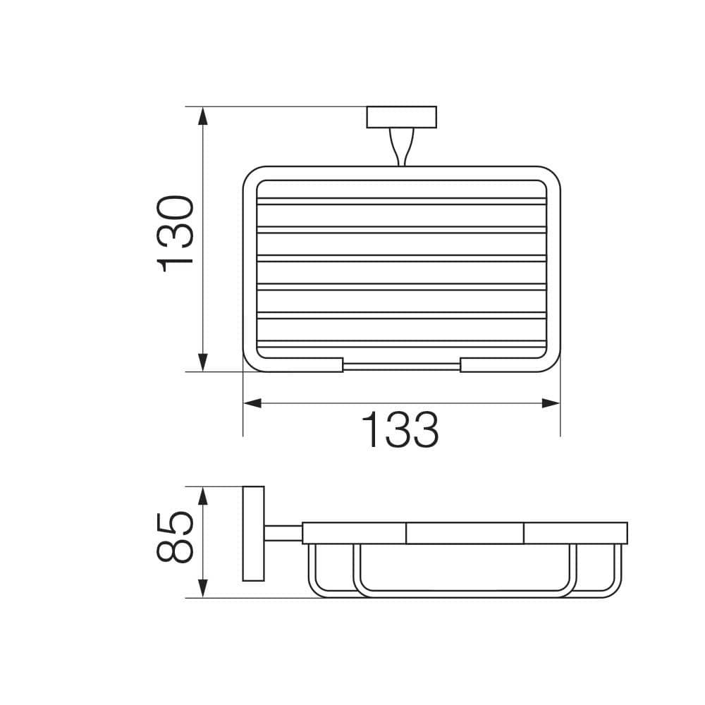 Мыльница-решетка настенная Veragio Stanford VR.STD-7752.BR бронза РАСПРОДАЖА витринный экземпляр