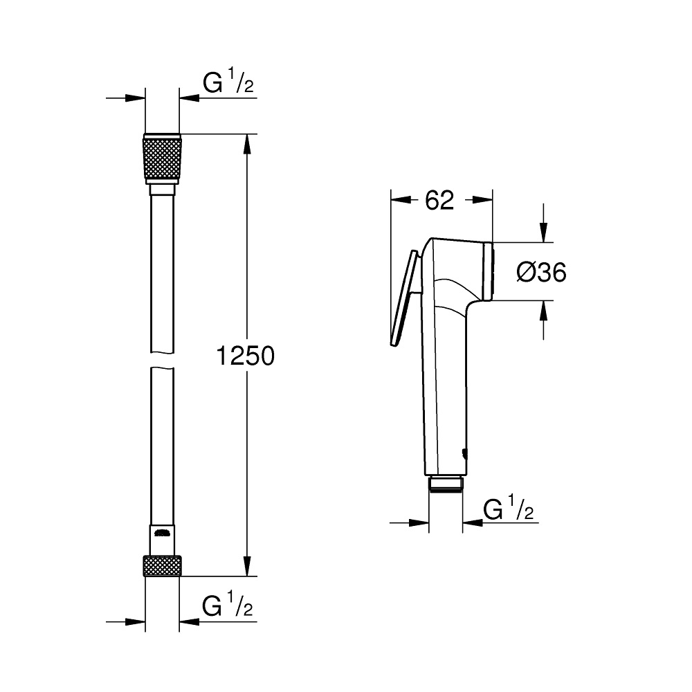 Набор с гигиеническим душем Grohe BAU FLOW 124900 РАСПРОДАЖА витринный экземпляр Набор с гигиеническим душем Grohe BAU FLOW 124900 РАСПРОДАЖА витринный экземпляр