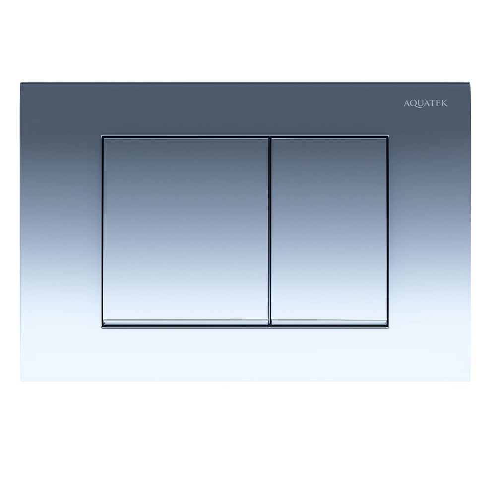 Панель смыва Aquatek KDI-0000010 клавиши квадрат, хром глянец