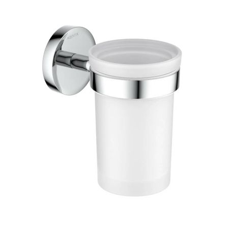Стакан с держателем Aquatek Европа AQ4104CR, белый, хром