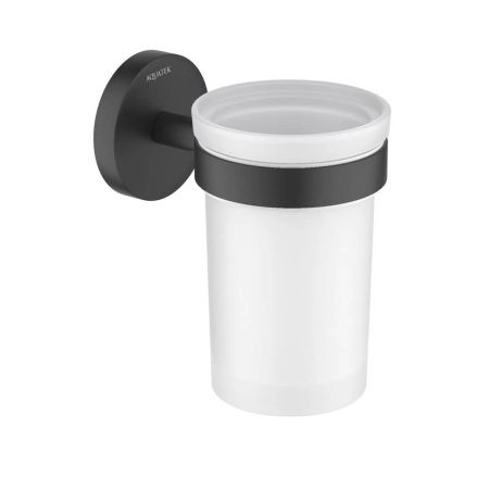 Стакан с держателем Aquatek Европа AQ4104MB, белый, черный