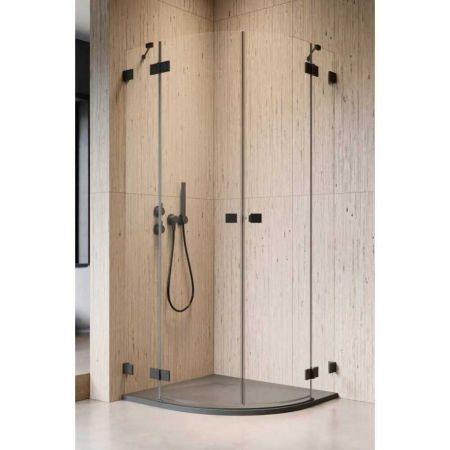 Душевое ограждение Essenza PRO Black PDD 90х90 10095090-54-01L + 10095090-54-01R (стекло прозр.)