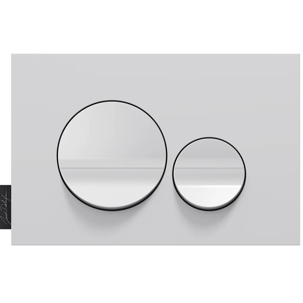 E20859-00-MWH Панель смыва круглый дизайн, белая