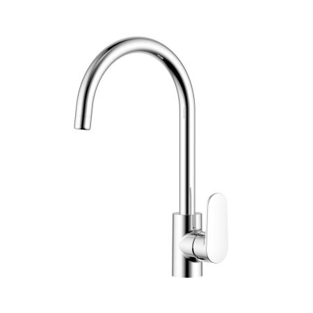 Смеситель для кухни Aquatek Ника AQ1882CR, полукруглый излив, хром