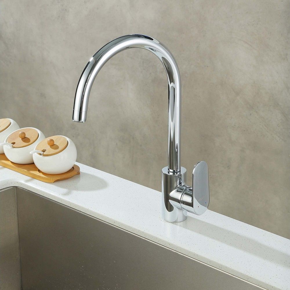 Смеситель для кухни Aquatek Ника AQ1882CR, полукруглый излив, хром Смеситель для кухни Aquatek Ника AQ1882CR, полукруглый излив, хром