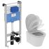 Промо-комплект Ideal Standard E212101 ProSys CONNECT AIR AquaBlade 3 в 1: инсталляция + унитаз подвесной + крышка