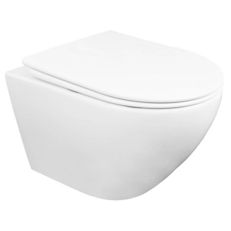 Унитаз подвесной Azario Fatto AZ-1049WS 360х480х350 безободковый, c быстросъемным сиденьем микролифт Унитаз подвесной Azario Fatto AZ-1049WS 360х480х350 безободковый, c быстросъемным сиденьем микролифт