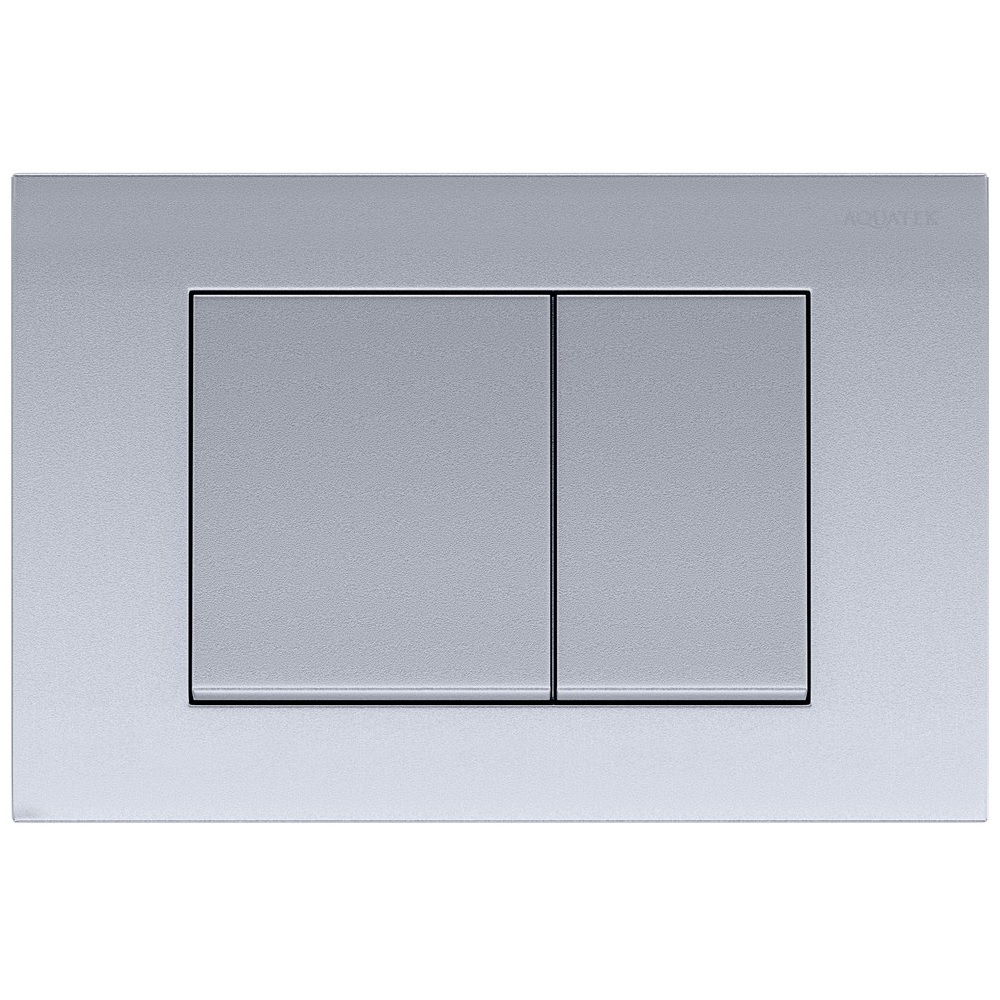 Панель смыва Aquatek KDI-0000011 клавиши квадрат, хром матовая