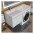 Тумба под стиральную машину с раковиной Uperwood Magenta 60/120 см 51930205150 подвесная, с дверцами, белая, левая