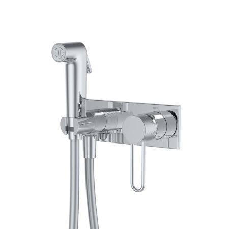 Встраиваемый смеситель с гигиеническим душем с защитным клапаном IDDIS Duna DUNSBV0i08, глянцевый хром Встраиваемый смеситель с гигиеническим душем с защитным клапаном IDDIS Duna DUNSBV0i08, глянцевый хром