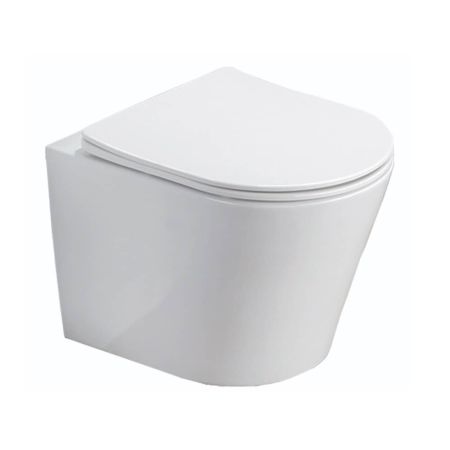 Унитаз Azario Teramo подвесной AZ-0053 SP безободковый + крышка микролифт Унитаз Azario Teramo подвесной AZ-0053 SP безободковый + крышка микролифт