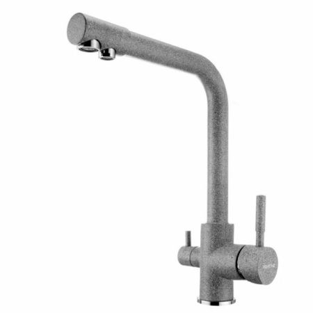 Смеситель РУАН 1AX004FCXX230 серый, фильтр, для кухни