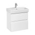 Тумба 60см Roca OLETA A857639501 с 2 ящиками, белый матовый с раковиной Jika PURE 8124260001041