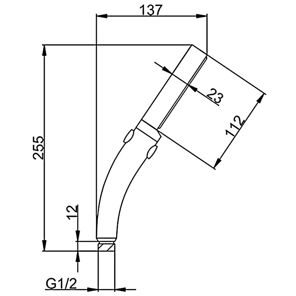 Лейка для душа Frap F012 (1 режим) распылитель, усиленный напор, кнопка "пуск-стоп" РАСПРОДАЖА