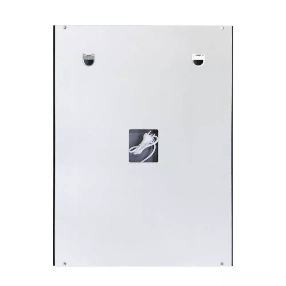 Зеркало в черной раме 60 см Comforty Онега 60 LED-подсветка, бесконтактный сенсор