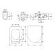 Унитаз подвесной безободковый Roca ONA Rimless 346687000 с крышкой-сиденьем микролифт ZRU9310293