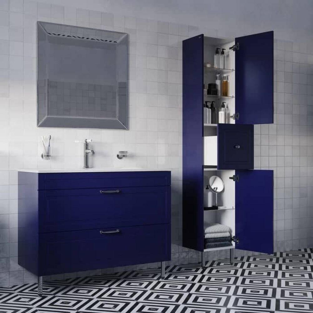 Oxford Пенал для ванной комнаты, напольный 36 см OXF36N0i97 (синий)
