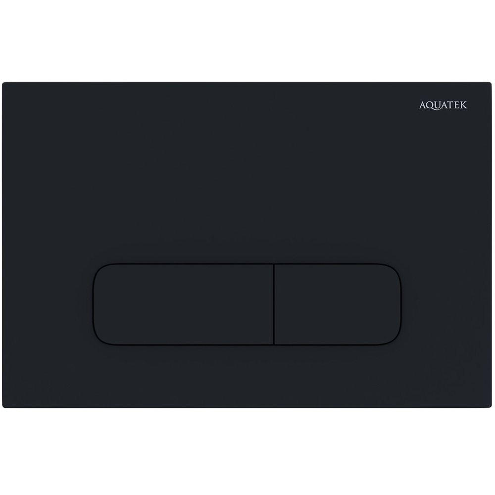Панель смыва Aquatek KDI-0000017 клавиши прямоугольные, черная матовая