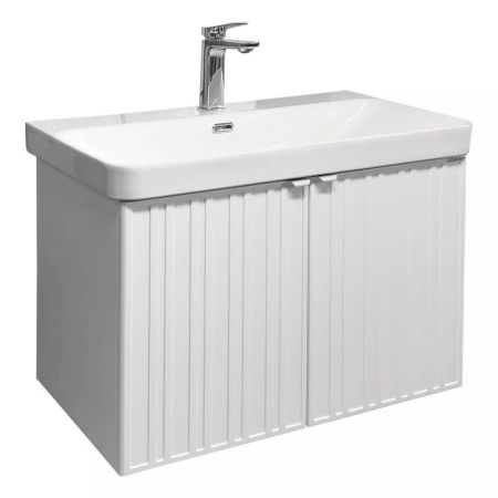 Тумба-умывальник Comforty Тенерифе-80 белый матовый с раковиной CF19595BX-80