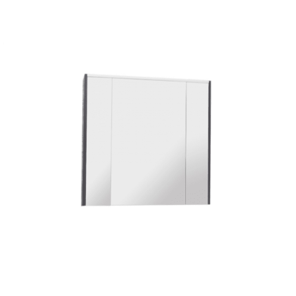 Зеркало-шкаф RONDA 80см (белый.гл/серый.мат) с подсветкой  ZRU9302970***