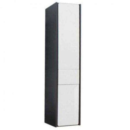 Пенал RONDA (32х33,3х139) левый (белый.гл/серый.мат) ZRU9302966