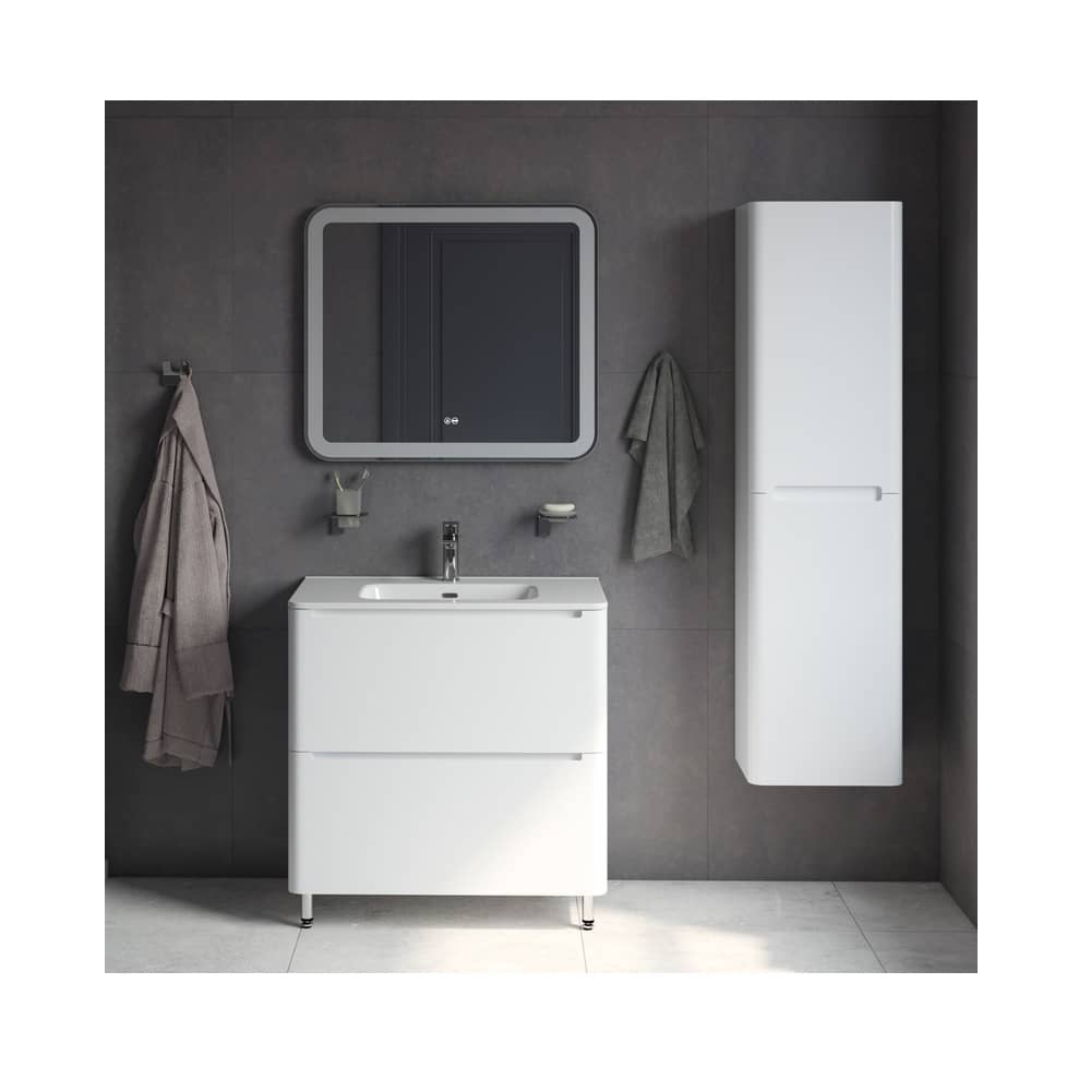 Тумба напольная 80 см IDDIS Edifice EDI80WFi95K с умывальником, белая