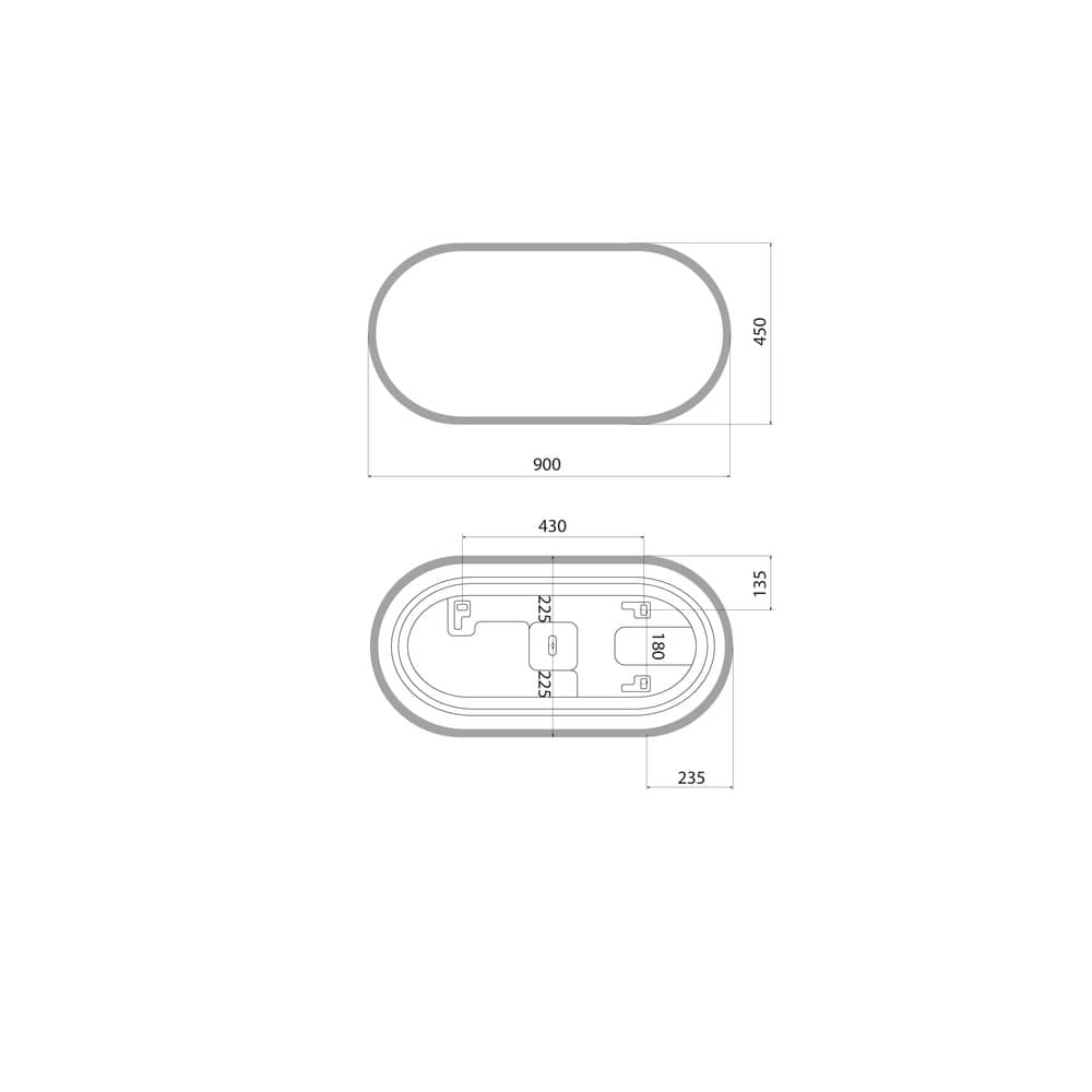Зеркало с LED-подсветкой 3 в 1 IDDIS Uniq UNI9045i98, два навеса, 90/45 см Зеркало с LED-подсветкой 3 в 1 IDDIS Uniq UNI9045i98, два навеса, 90/45 см