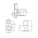 Унитаз-компакт Roca Access с косым выпуском 34P23900Y***