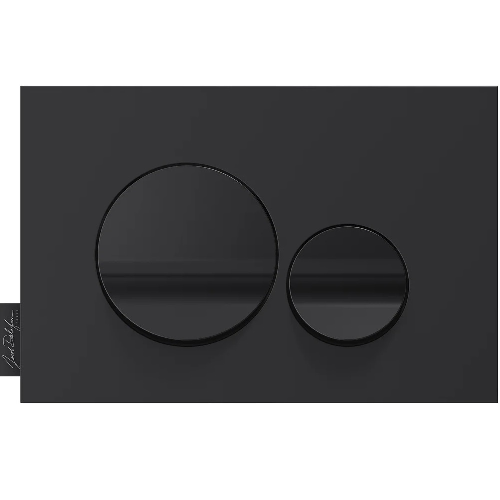 E20859-7-BMT Панель смыва круглый дизайн, мат черный и глянц черный