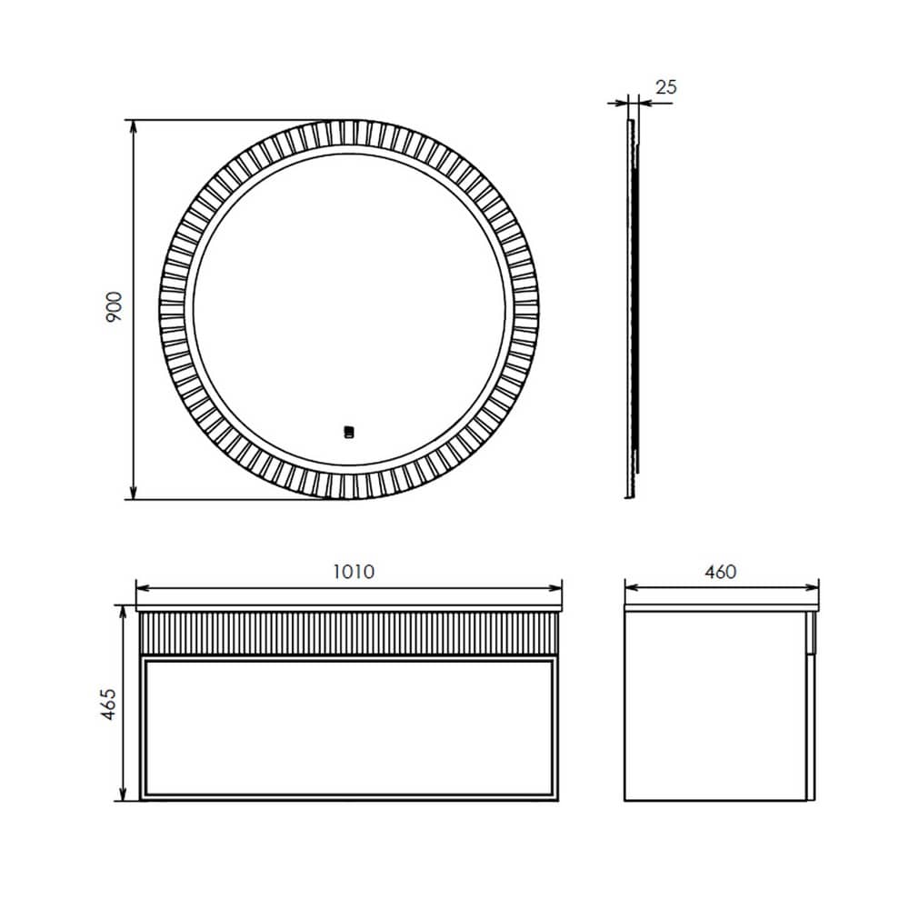 Тумба-умывальник Comforty Мадрид 100 серый шёлк с раковиной Comforty 100E