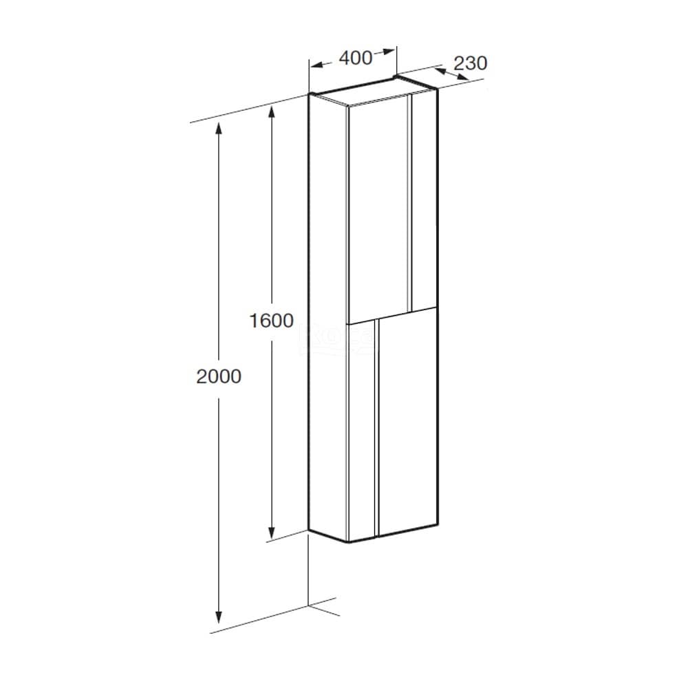 Шкаф-колонна ROCA LUNA 40 ZRU9307768 белый