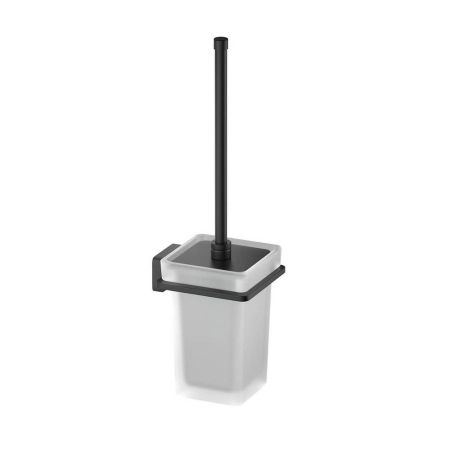 Ершик для унитаза Aquatek Либра AQ4310MB квадратный настенный, черный