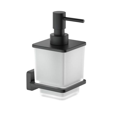 Дозатор для жидкого мыла Aquatek Либра AQ4305MB квадратный, черный