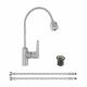 Смеситель для кухни AVRORA Kitchen AV9001 с высоким гибким изливом и двухрежимной лейкой, хром*** Смеситель для кухни AVRORA Kitchen AV9001 с высоким гибким изливом и двухрежимной лейкой, хром***