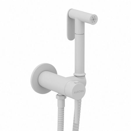 Гигиенический душ встроенный (cмеситель + гигиеническая лейка + шланг) AVRORA Soft AV8001W, белый матовый*** Гигиенический душ встроенный (cмеситель + гигиеническая лейка + шланг) AVRORA Soft AV8001W, белый матовый***