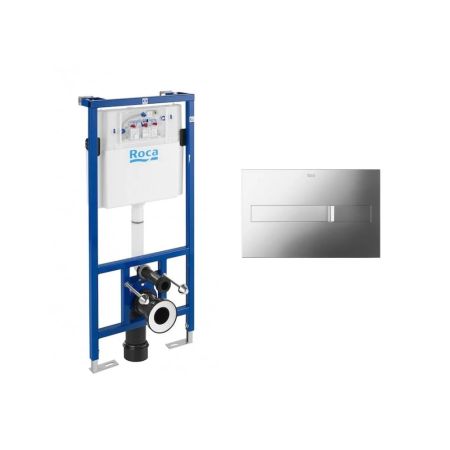 Комплект: инсталляция In-Wall для унитаза Roca 890090020 + клавиша 890096001 хром РАСПРОДАЖА витринный экземпляр