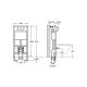 Комплект: инсталляция In-Wall для унитаза Roca 890090020 + клавиша 890096001 хром РАСПРОДАЖА витринный экземпляр