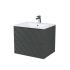 Тумба с умывальником подвесная 60 см IDDIS Bild BIL60G0i95K темно-серый