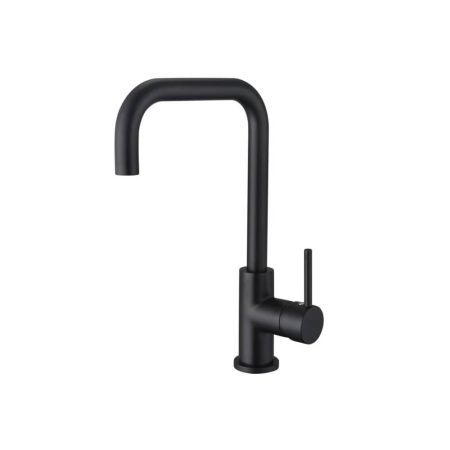 Смеситель для кухни Aquatek AQ1080MB, квадратный излив, матовый черный