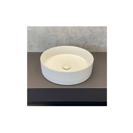 Раковина накладная Comforty 9110MW, круглая, белая матовая