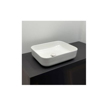 Раковина накладная Comforty T-Y9378MW, прямоугольная, белая матовая