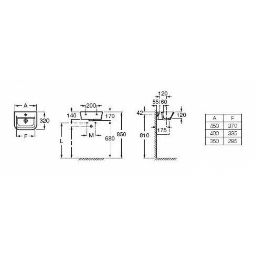 327478000 мини-раковина GAP 40х32 327478000 мини-раковина GAP 40х32