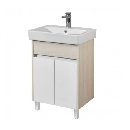 Тумба-умывальник ВЕРДИ 60 Н 1A207701VDAV0 белый/ясень фабрик с раковиной Нео 60 1WH302186