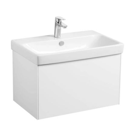 Тумба-умывальник Асти 70 Белый матовый/Белый глянец 1A263001AX2B0 с рак. Адриана 70 1WH501628