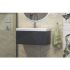 Подвесная тумба 80 см Velvex EDGE tpEDG.80.1Y-231 графит с раковиной 9696-80***