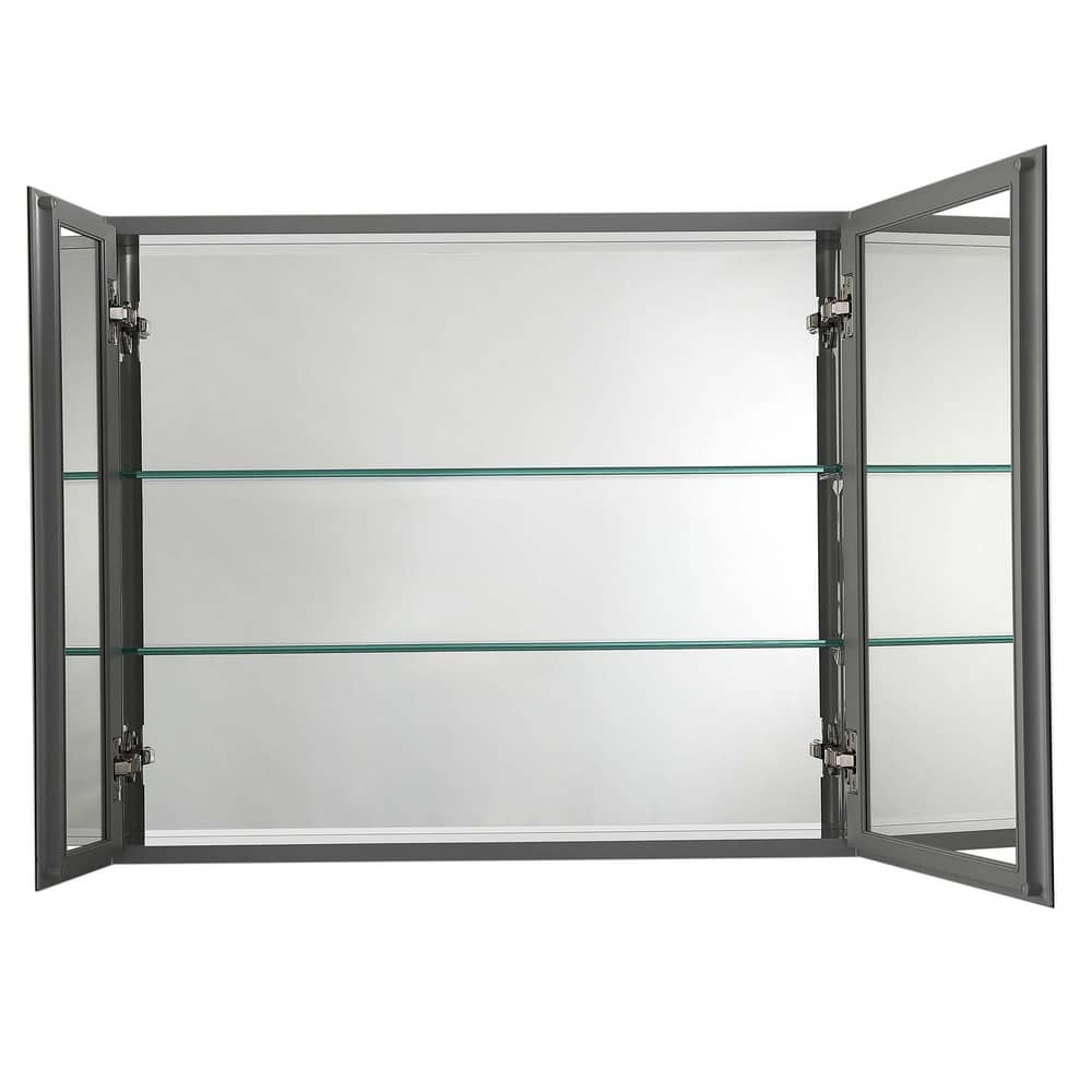 Шкаф зеркало для ванной Aquatek AQ7808-MC прямоугольное, 762*660*134