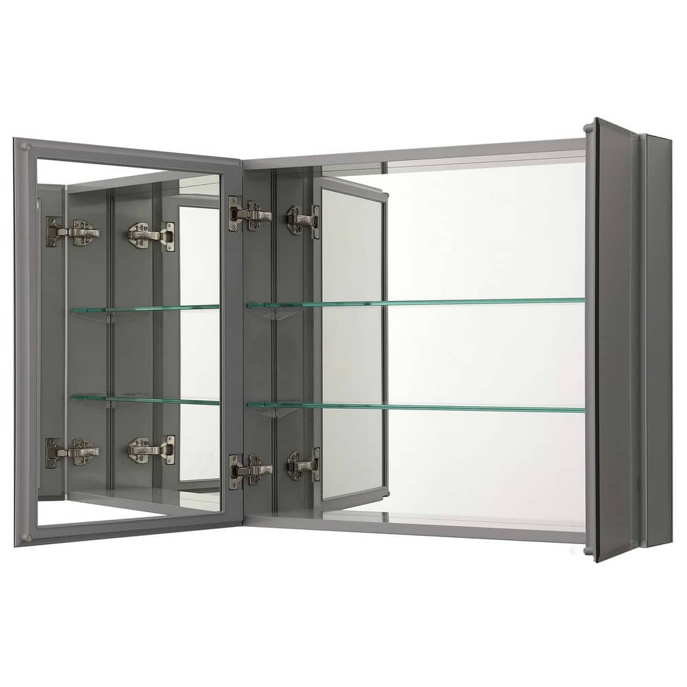Шкаф зеркало для ванной Aquatek AQ7808-MC прямоугольное, 762*660*134